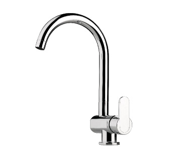 9401 - Single lever sink mixer with high spout and flexible pipes