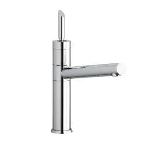 7801J - Single lever sink mixer with flexible pipes