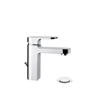 9121 - Single lever basin mixer with 1”1/4 pop-up waste and flexible pipes