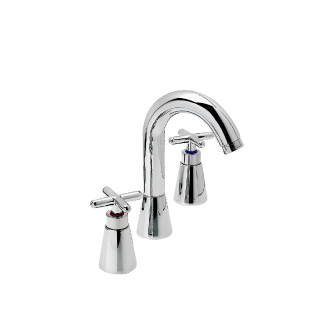 8501 - Basin mixer with high spout and flexible pipes